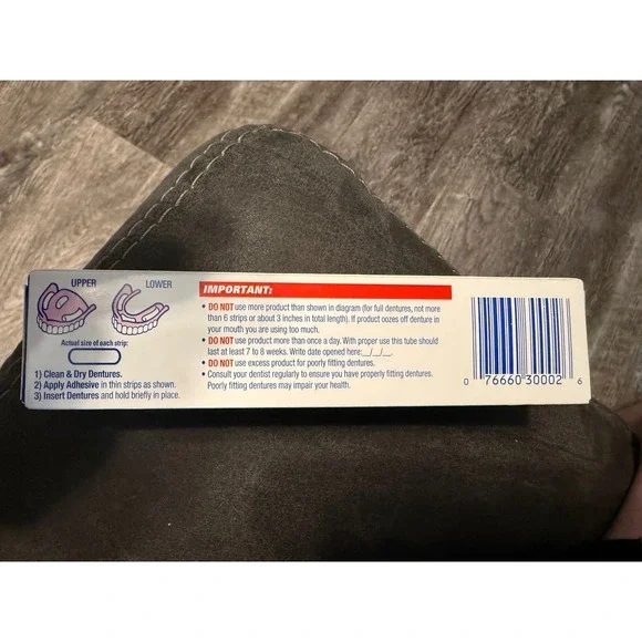 Fixodent Denture Adhesive Cream Strong All Day Hold Food Seal Comfort Free 2.4oz - Picture 2 of 2